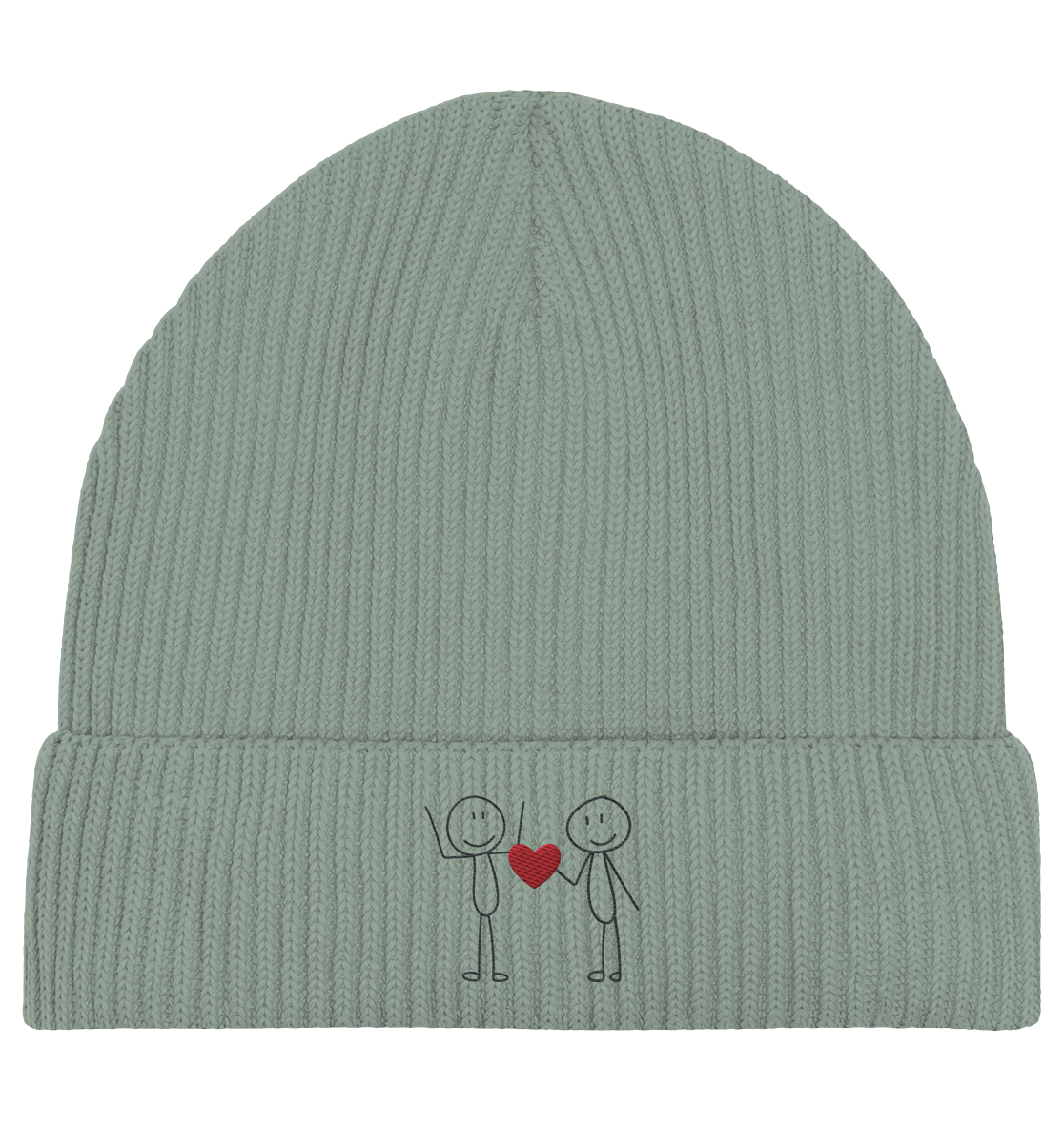 STICKFIGURELOVE!  (Stick) - Organic Fisherman Beanie