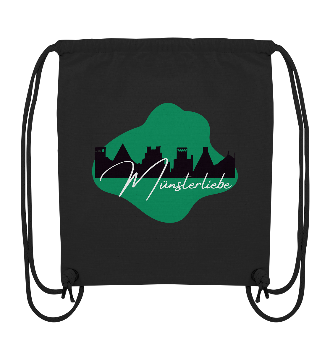 SKYLINE MÜNSTER LOVE! - Organic Gym Bag