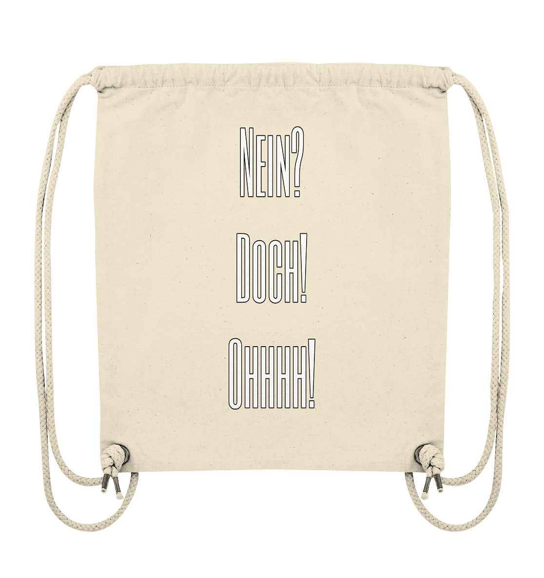 NO?YES!OHHHH! - Organic Gym Bag