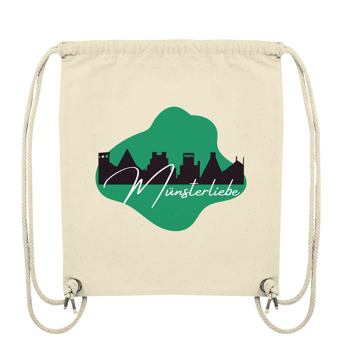 SKYLINE MÜNSTER LOVE! - Organic Gym Bag