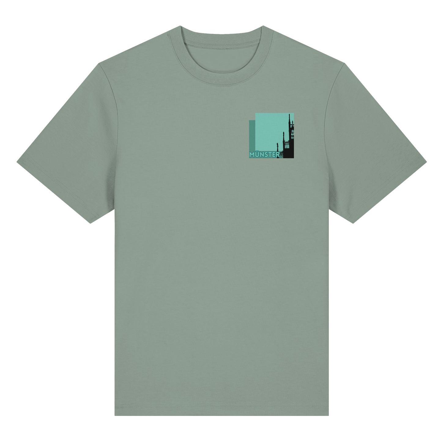 MÜNSTER SILHOUETTE! - Organic Heavy T-Shirt