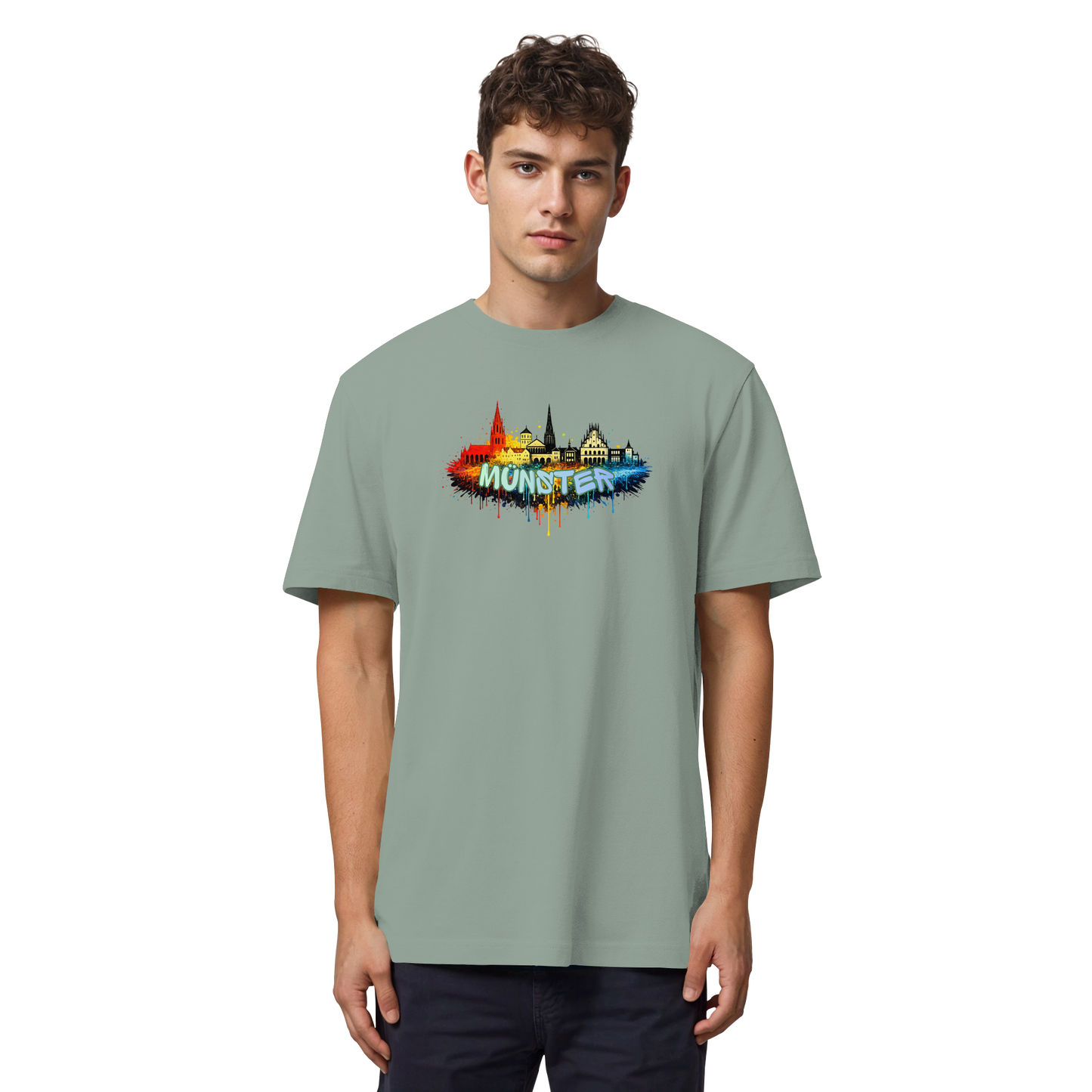 MÜNSTER SPRAY! - Organic Heavy T-Shirt
