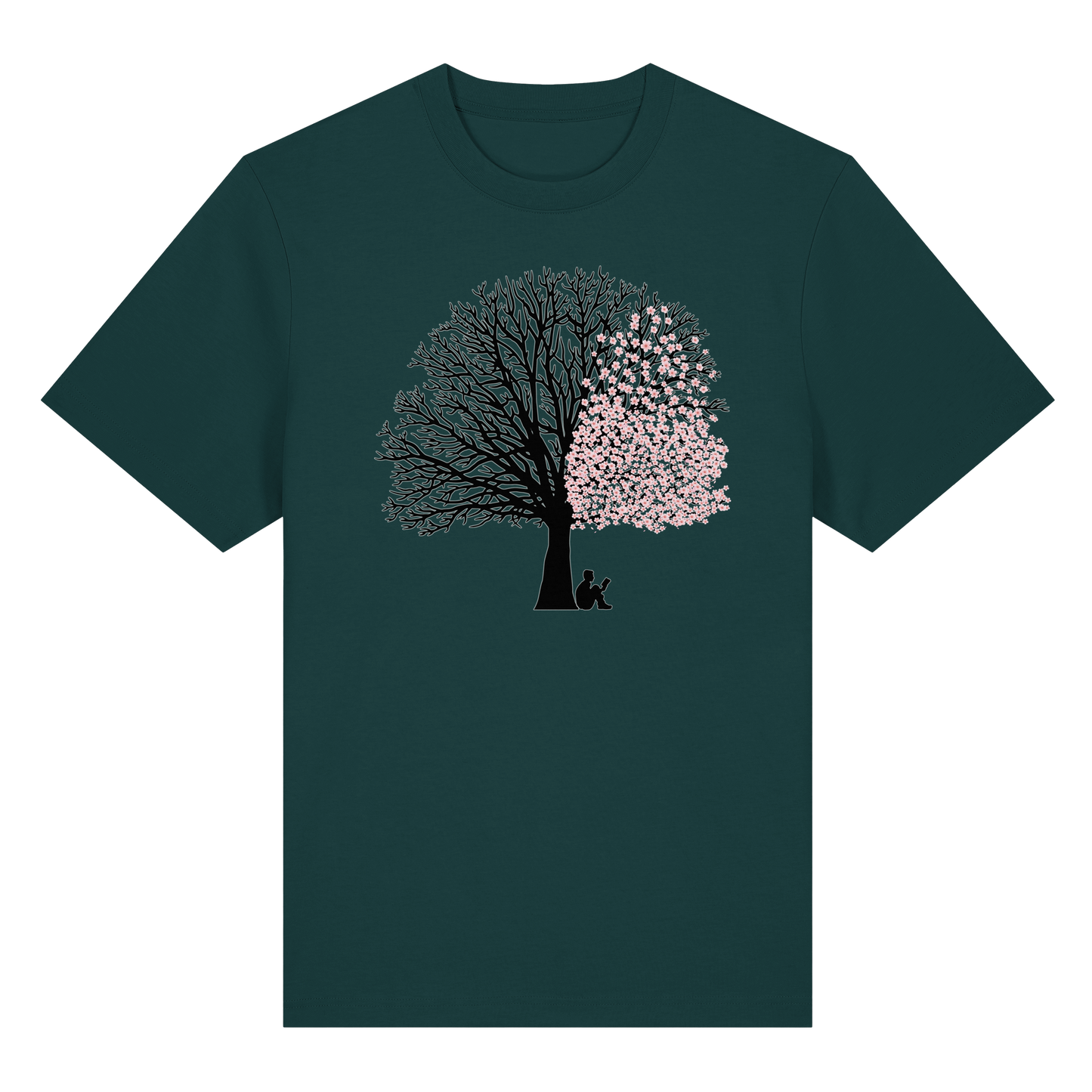 CHERRY BLOSSOM SHADOW! - Organic Heavy T-Shirt