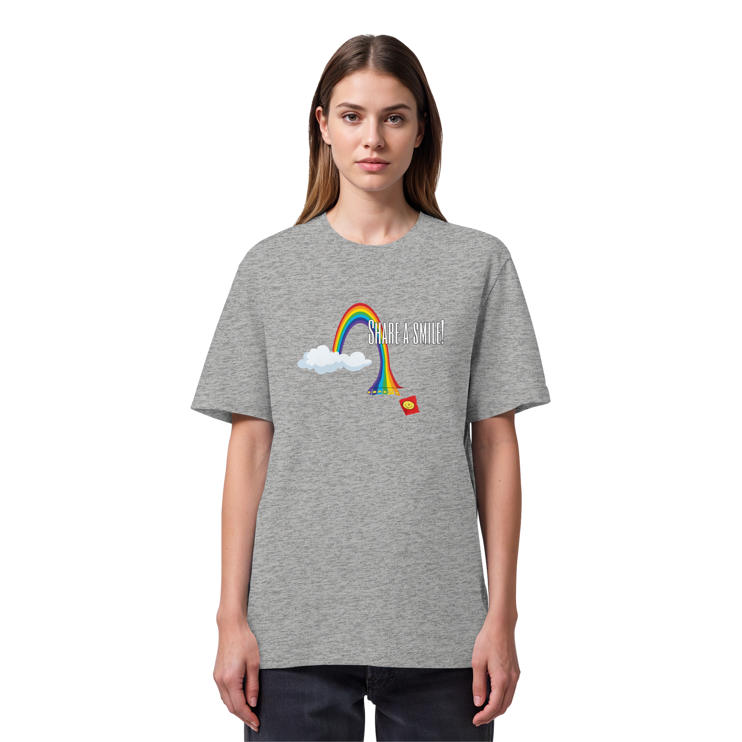 SHAREASMILE! - Organic Heavy T-Shirt