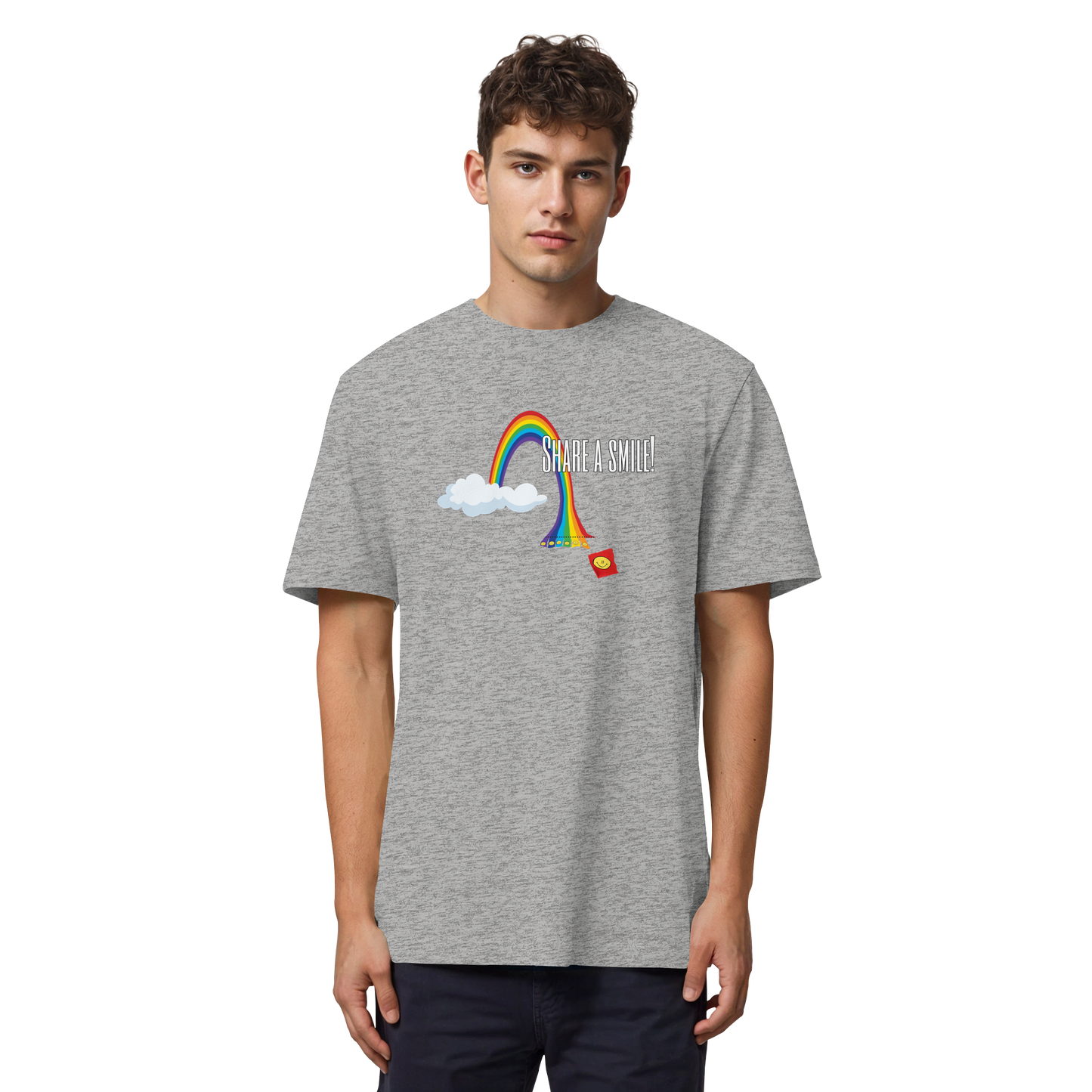 SHAREASMILE! - Organic Heavy T-Shirt
