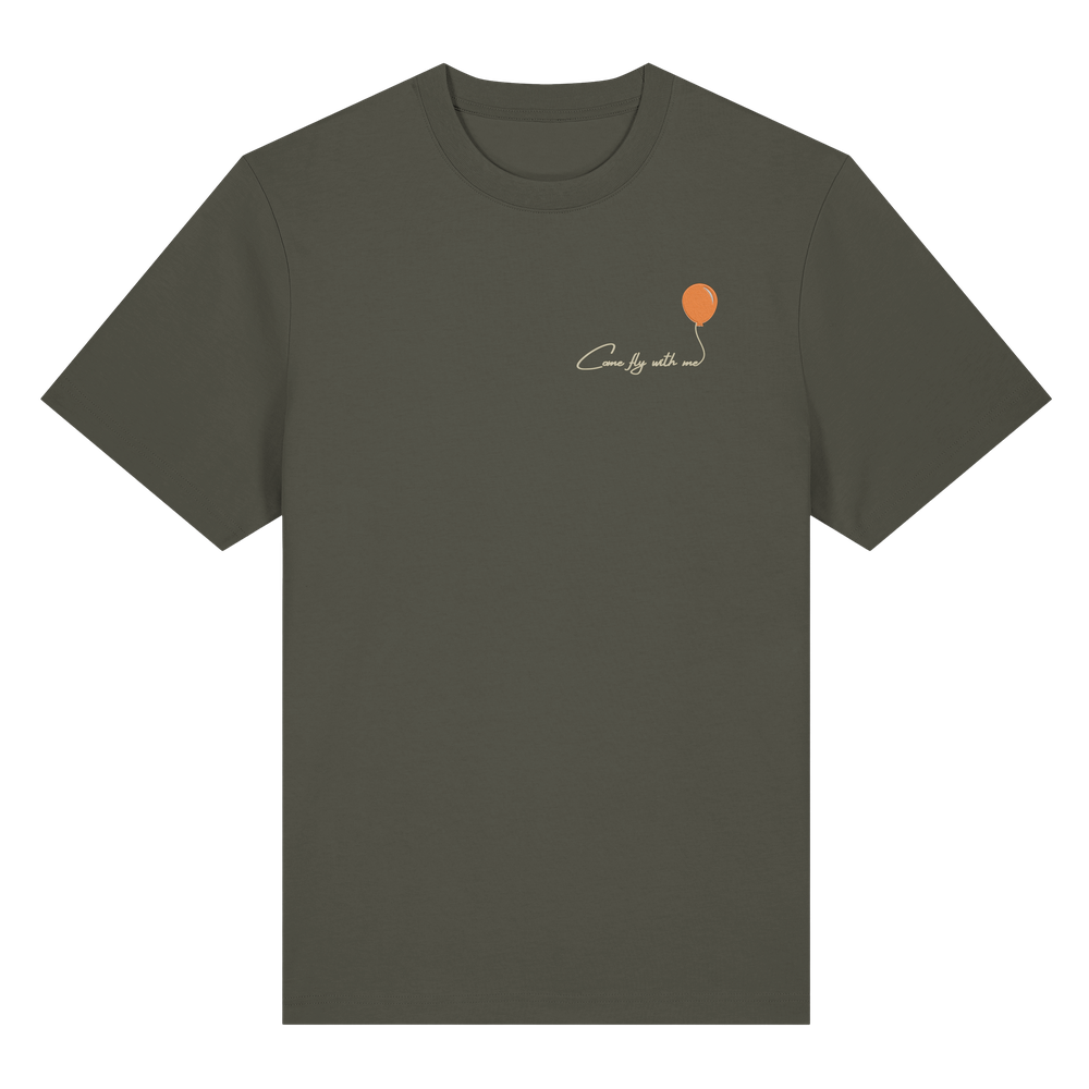 COMEFLYWITHME! (Stick) - Organic Heavy T-Shirt