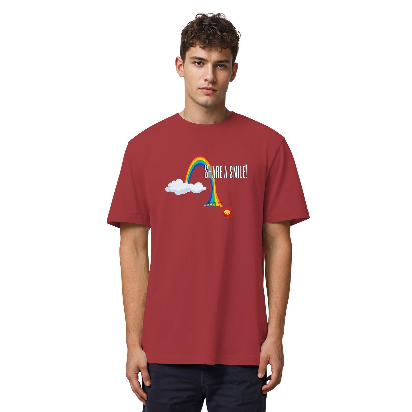 SHAREASMILE! - Organic Heavy T-Shirt