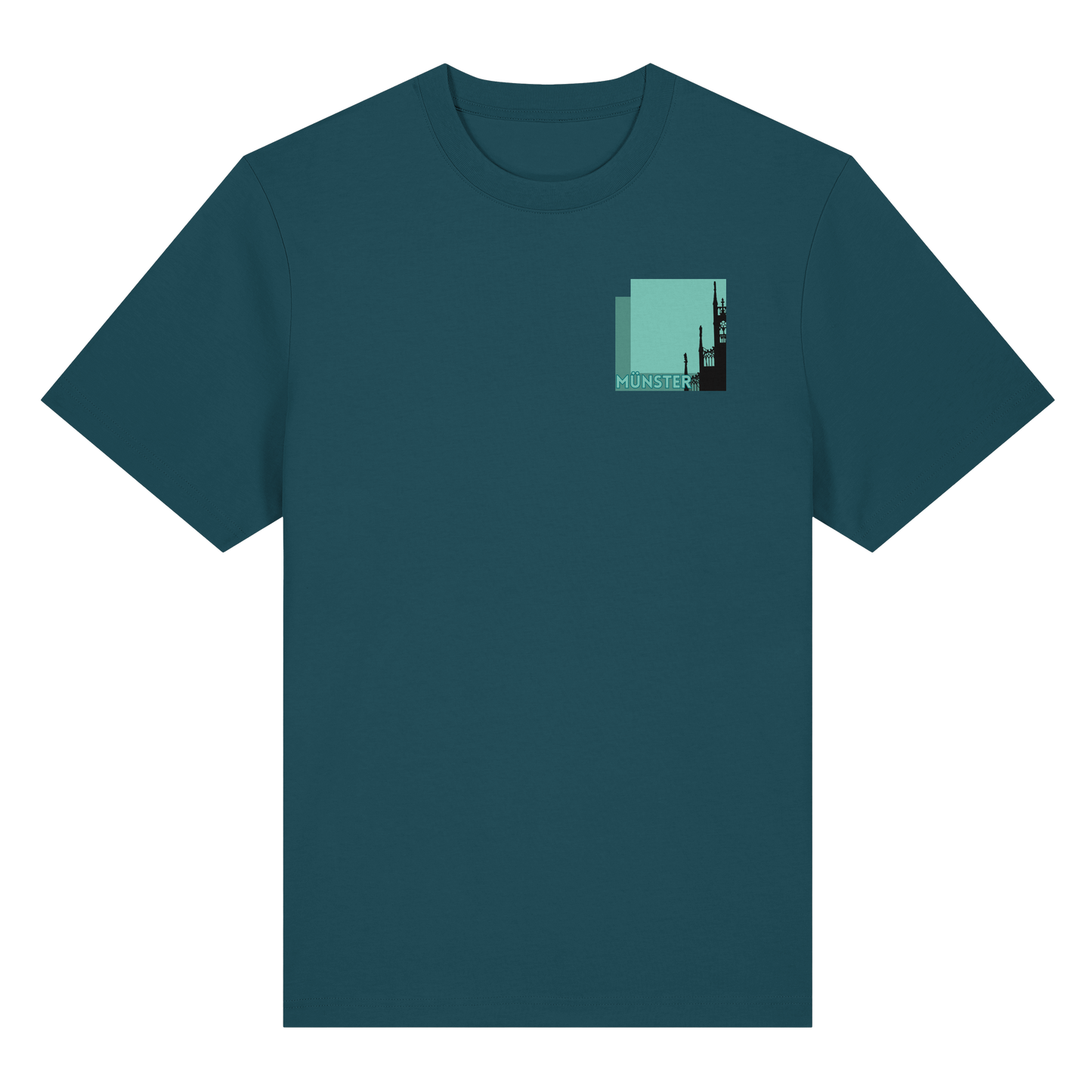MÜNSTER SILHOUETTE! - Organic Heavy T-Shirt
