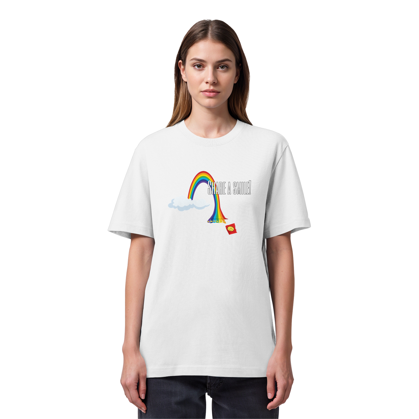 SHAREASMILE! - Organic Heavy T-Shirt