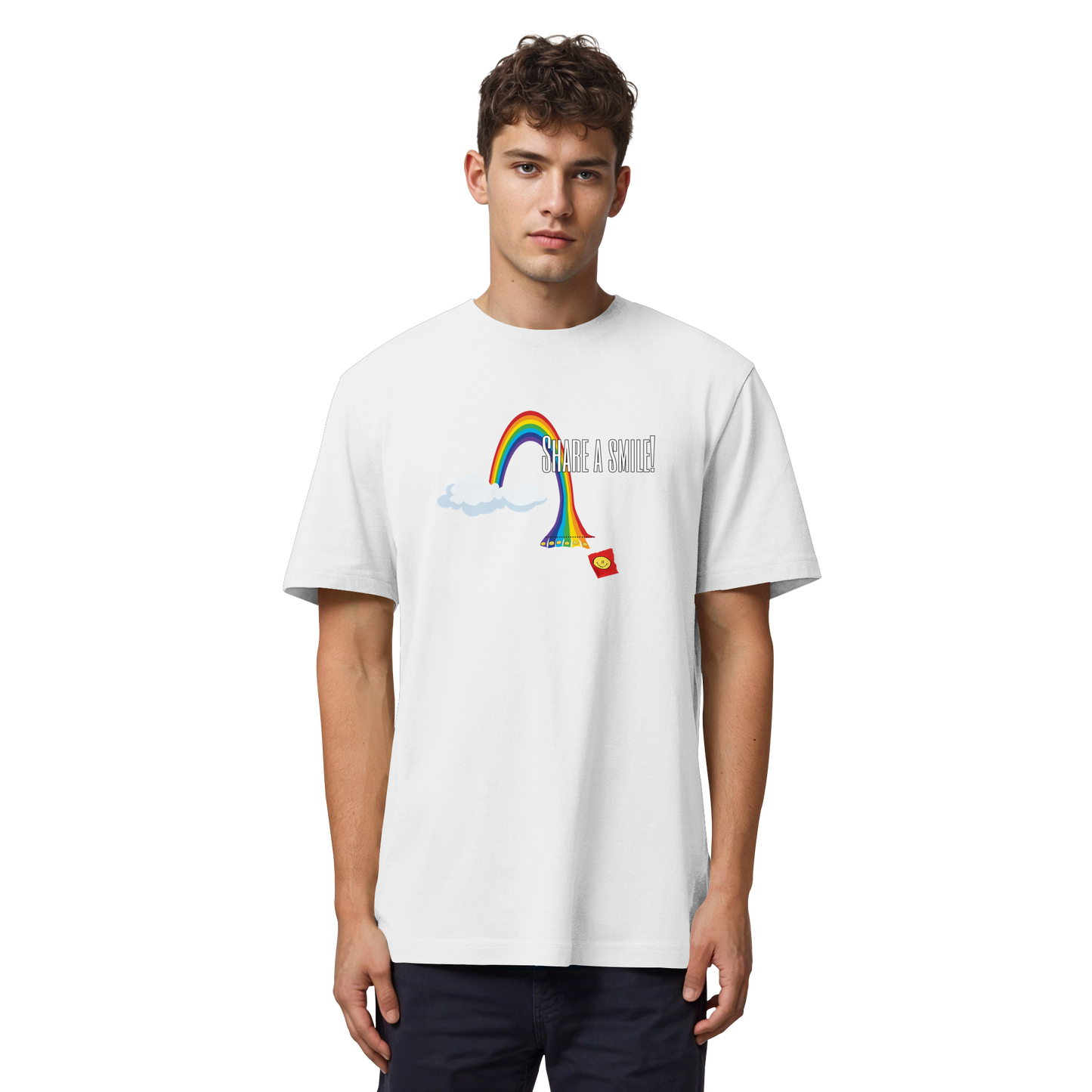 SHAREASMILE! - Organic Heavy T-Shirt