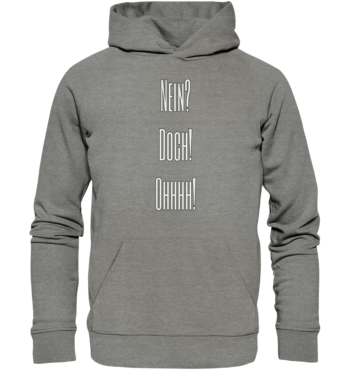 NO?YES!OHHHH! - Organic Hoodie