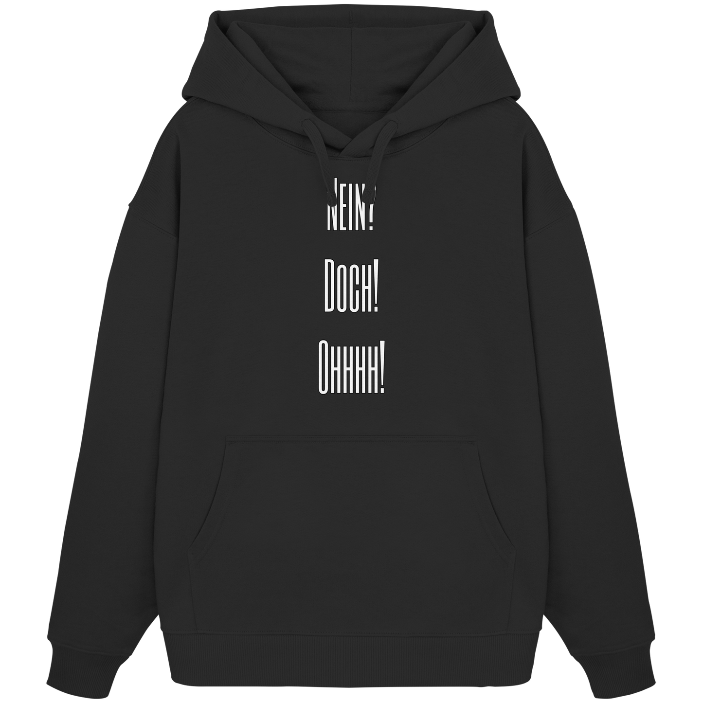 NO?YES!OHHHH! - Organic Oversize Hoodie