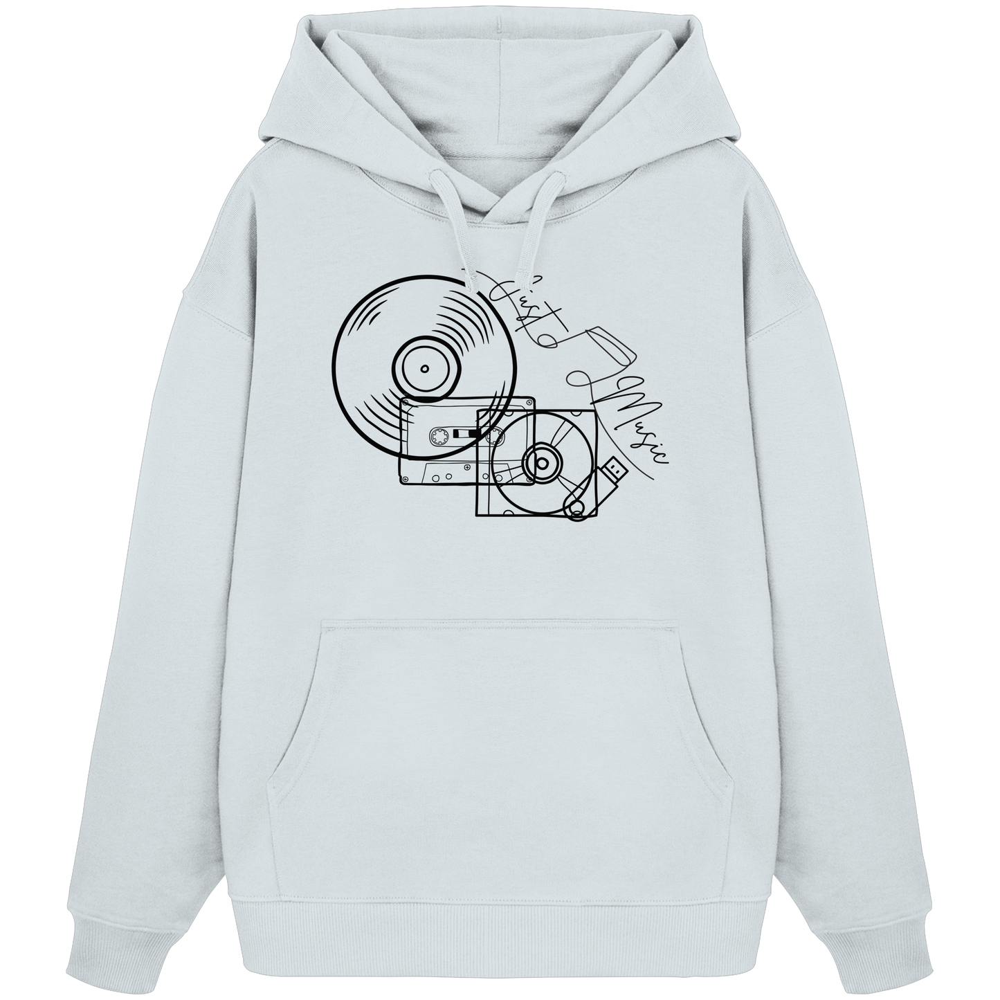 JUSTMUSIC! - Organic Oversize Hoodie