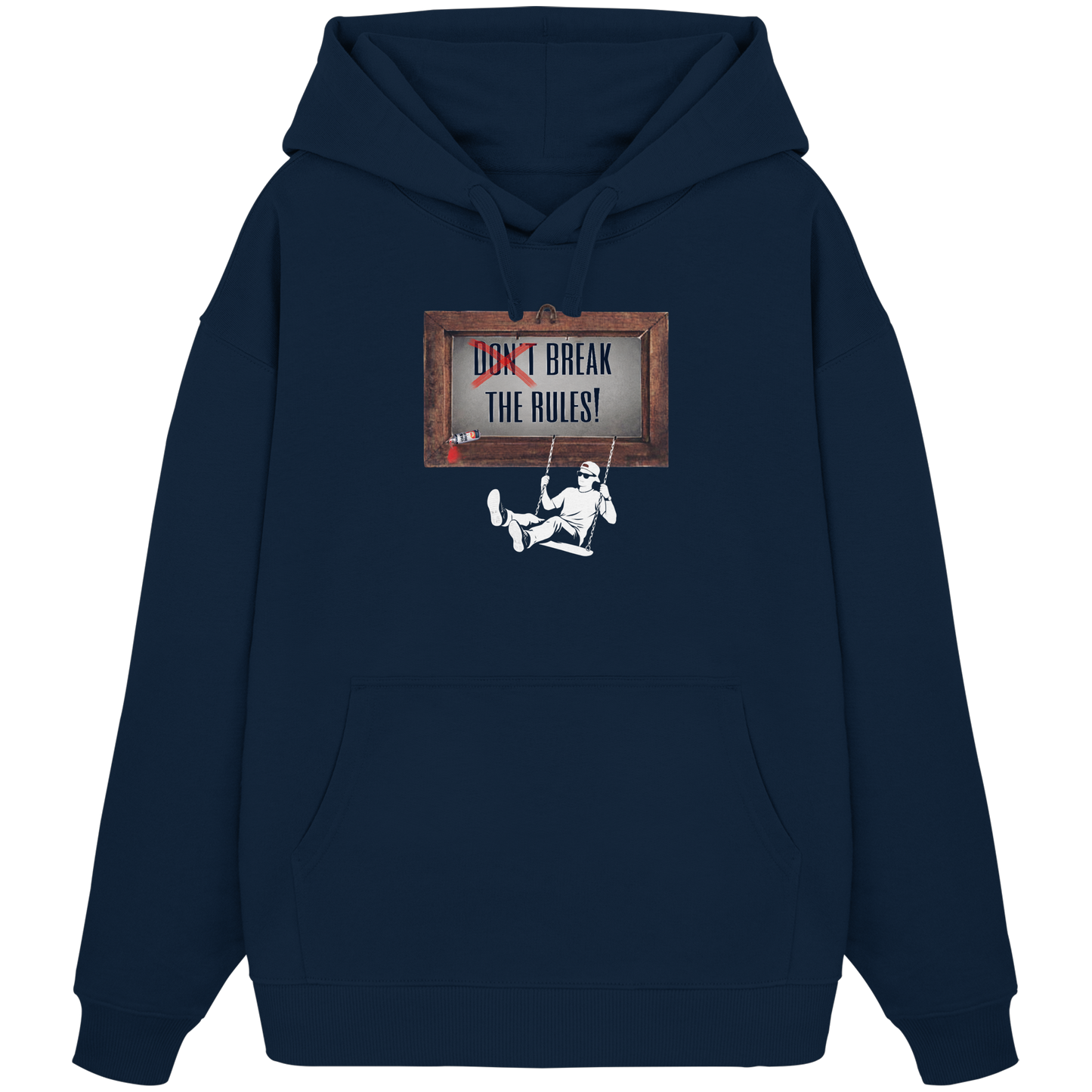 BREAKTHERULES! - Organic Oversize Hoodie