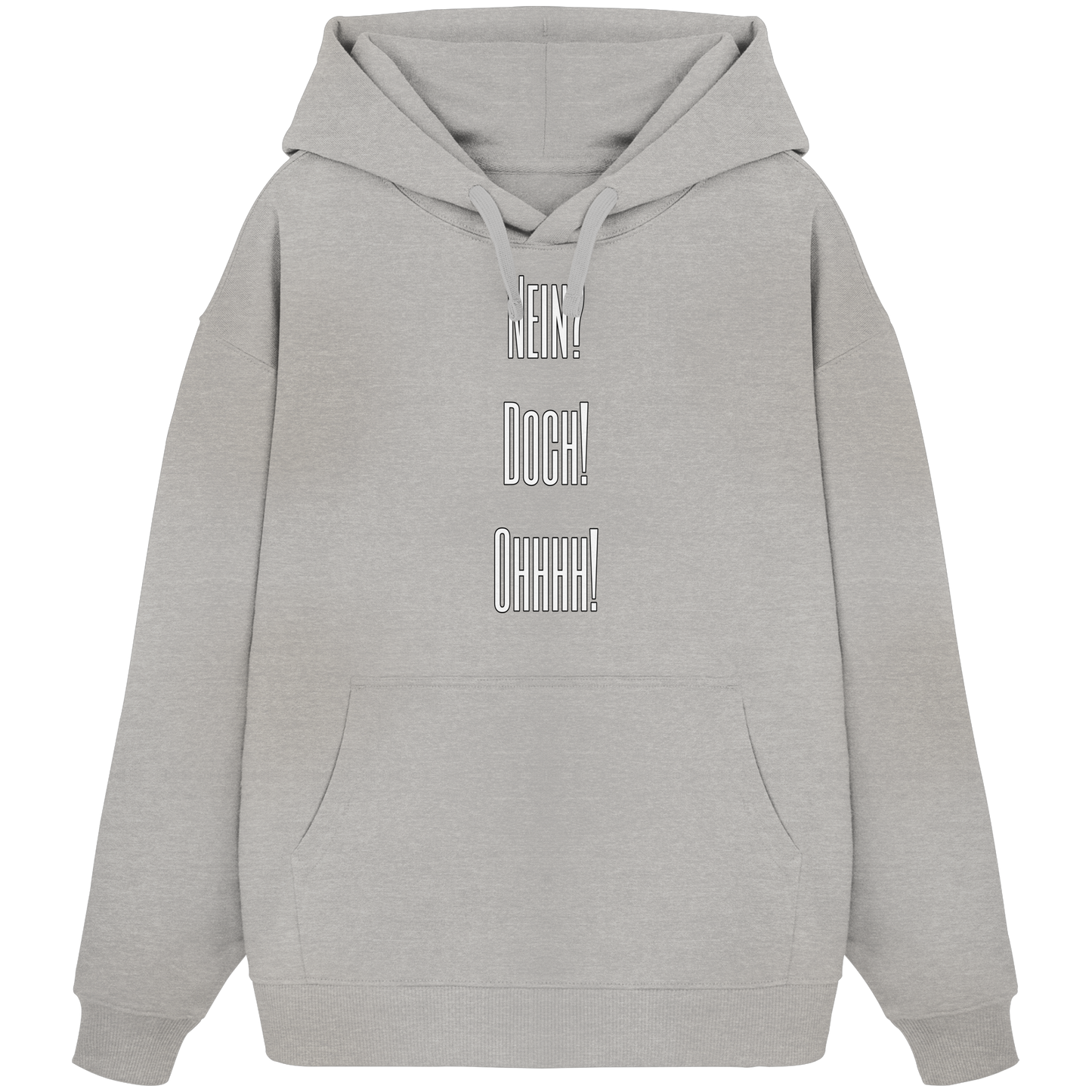 NO?YES!OHHHH! - Organic Oversize Hoodie