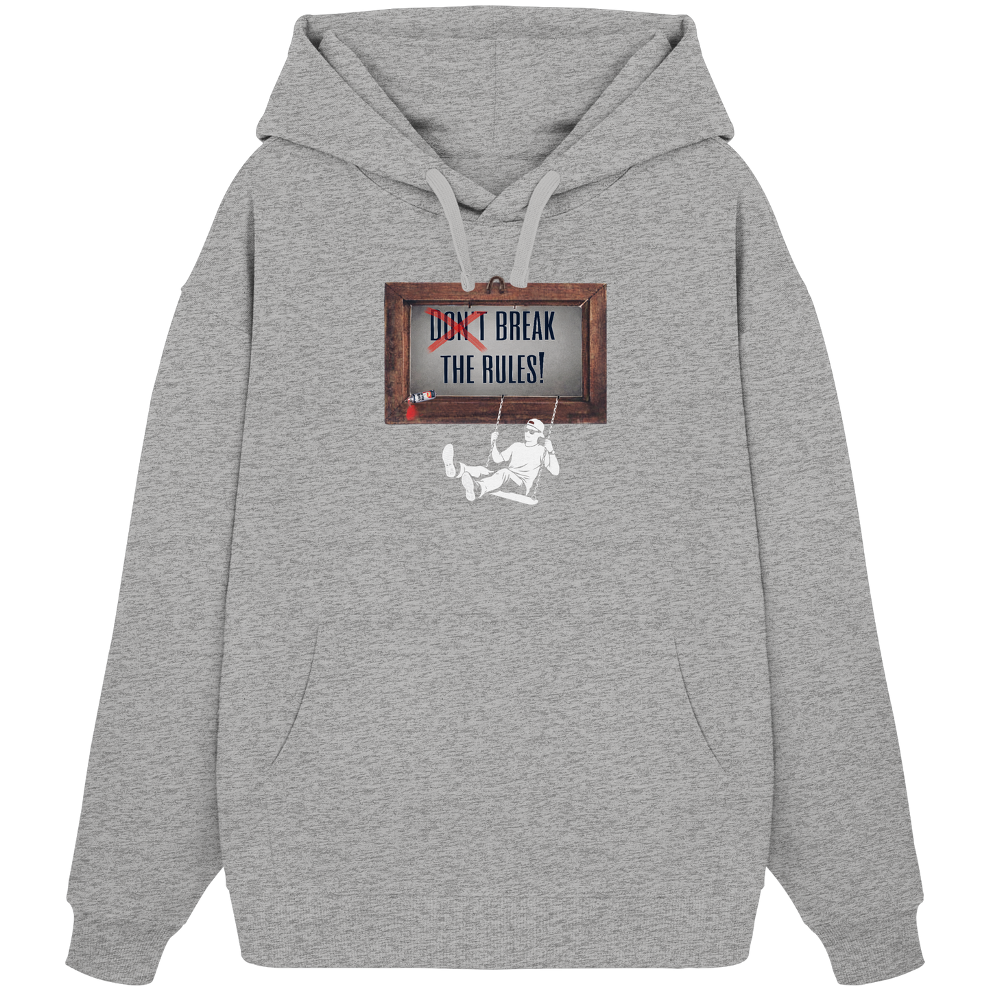 BREAKTHERULES! - Organic Oversize Hoodie