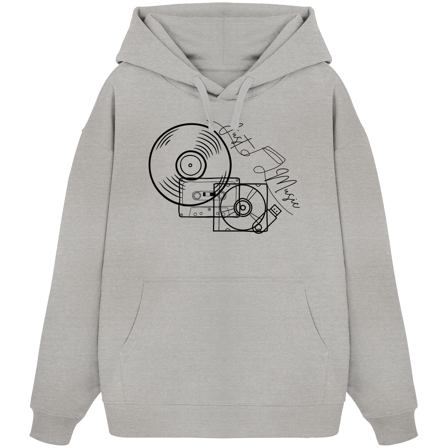 JUSTMUSIC! - Organic Oversize Hoodie