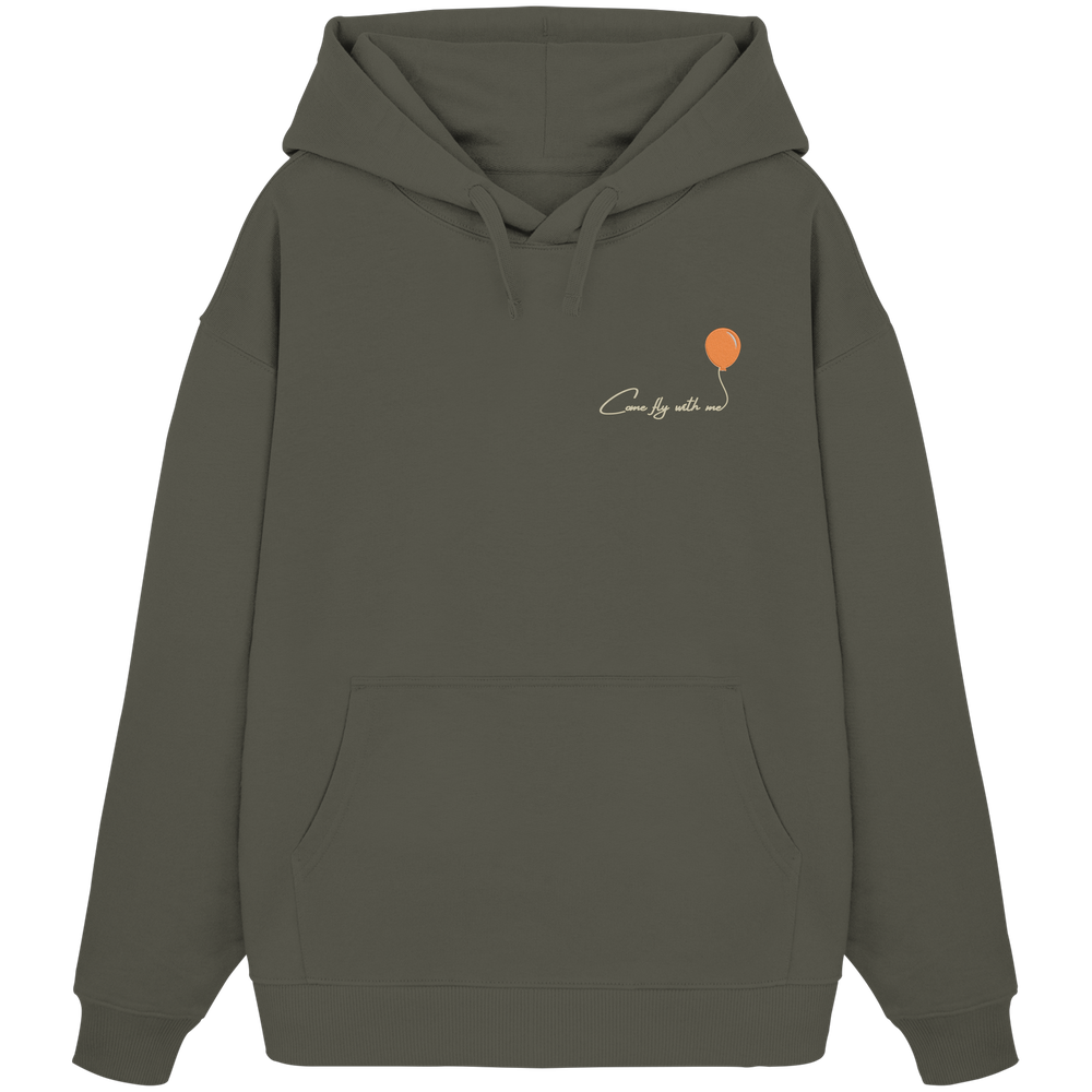 COMEFLYWITHME! (Stick) - Organic Oversize Hoodie
