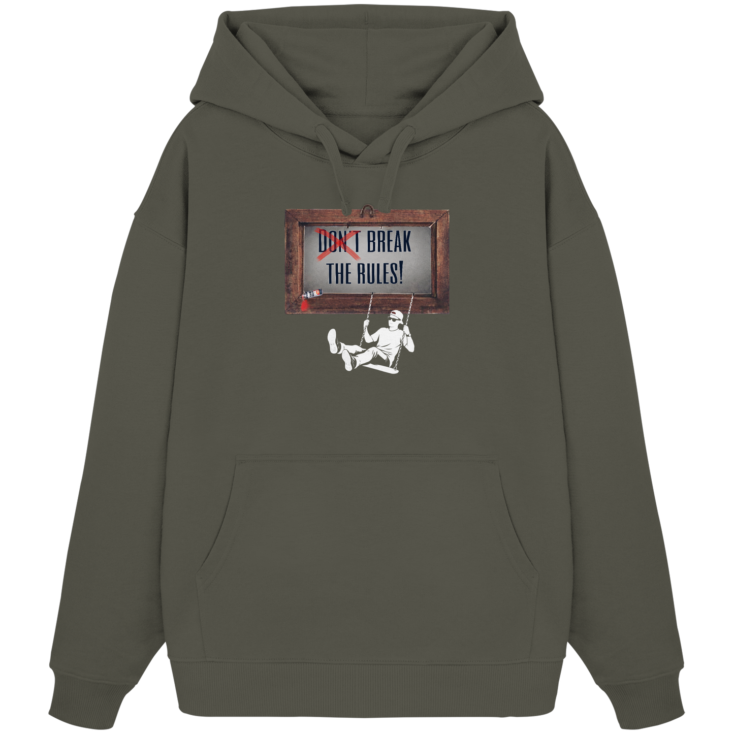 BREAKTHERULES! - Organic Oversize Hoodie