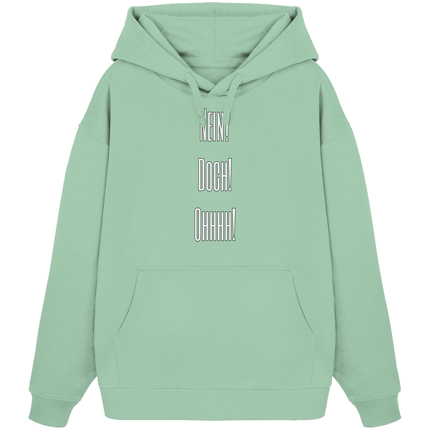 NO?YES!OHHHH! - Organic Oversize Hoodie