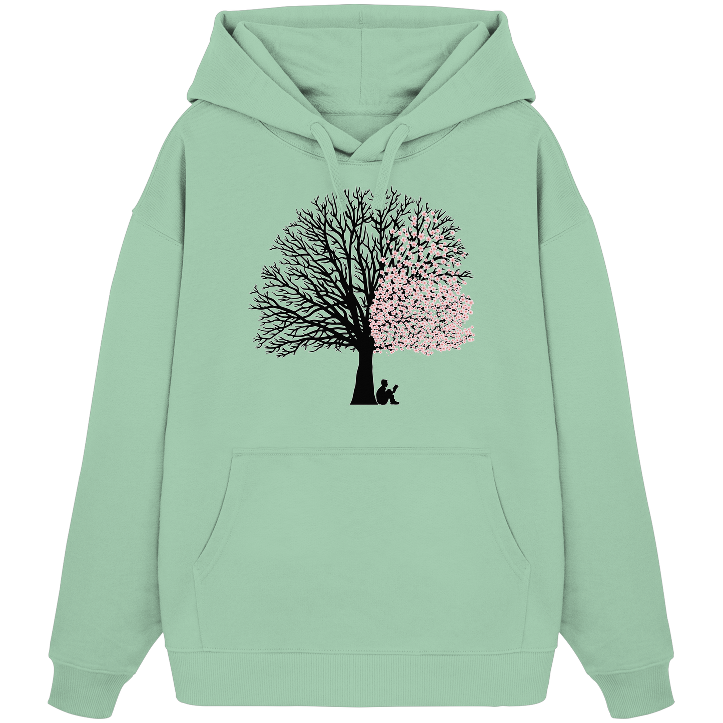 CHERRY BLOSSOM SHADOW! - Organic Oversize Hoodie