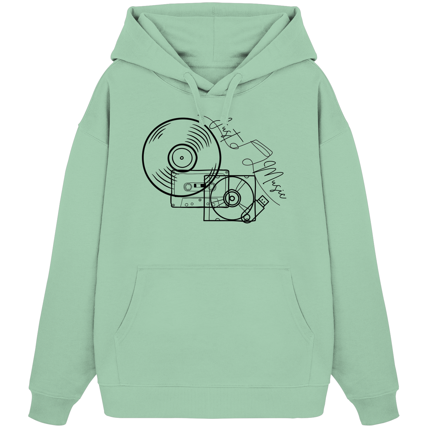 JUSTMUSIC! - Organic Oversize Hoodie