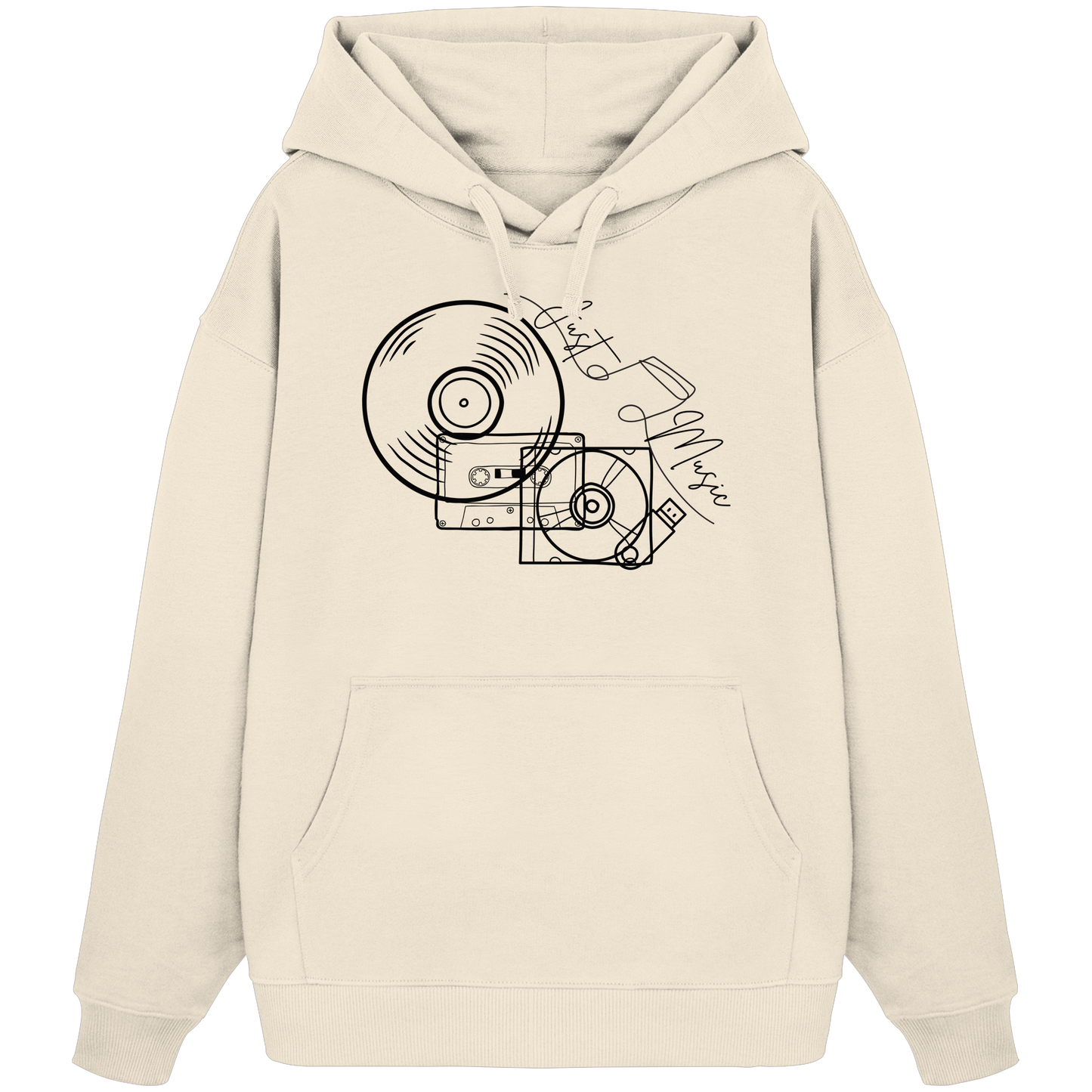 JUSTMUSIC! - Organic Oversize Hoodie