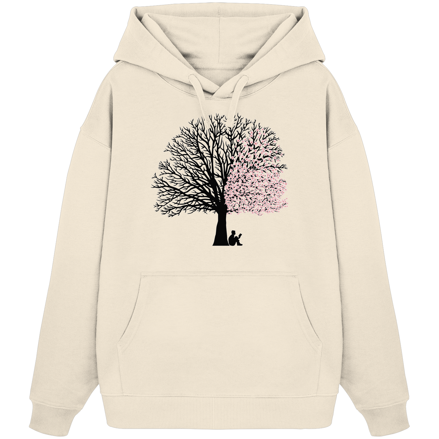 CHERRY BLOSSOM SHADOW! - Organic Oversize Hoodie