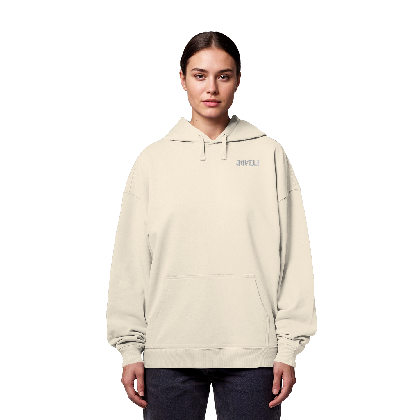 JOVEL! (Embroidery) - Organic Oversize Hoodie