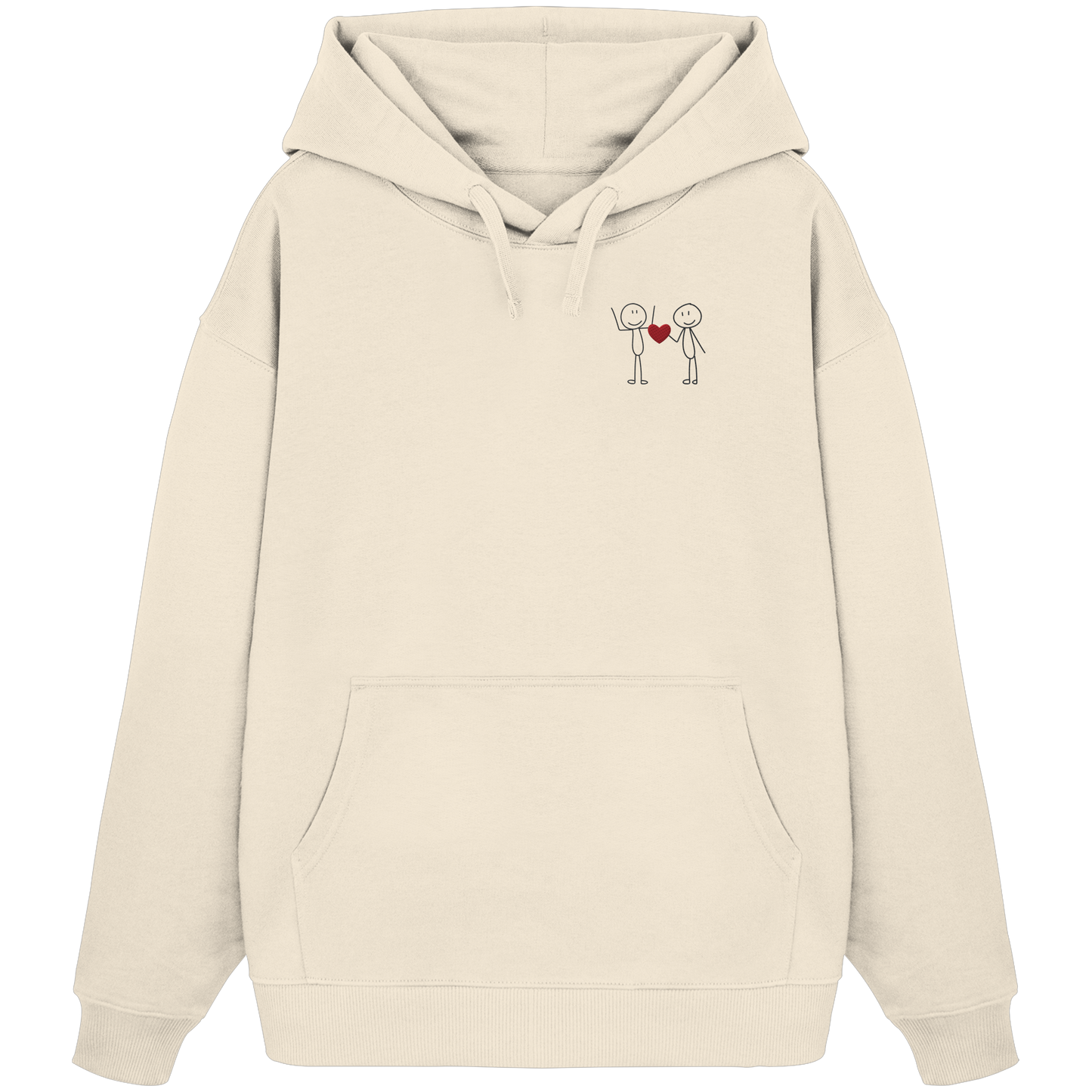 STICKFIGURELOVE! (Stick)  - Organic Oversize Hoodie
