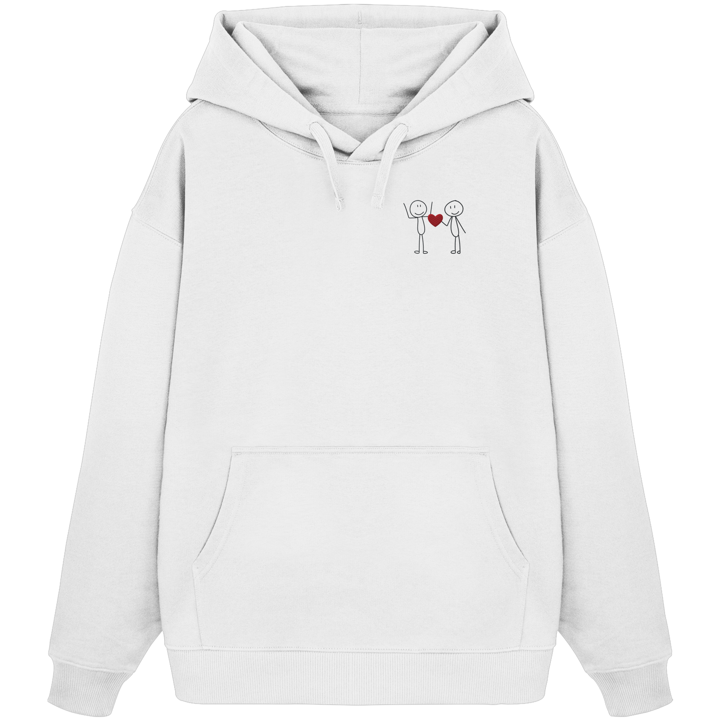 STICKFIGURELOVE! (Stick)  - Organic Oversize Hoodie