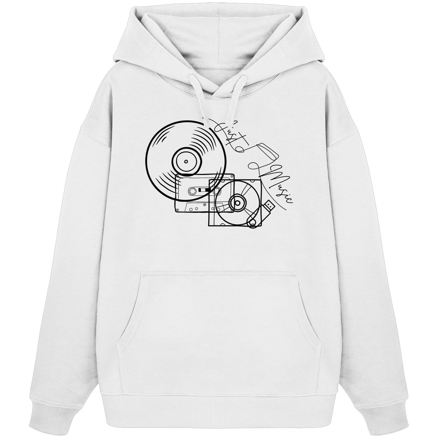 JUSTMUSIC! - Organic Oversize Hoodie