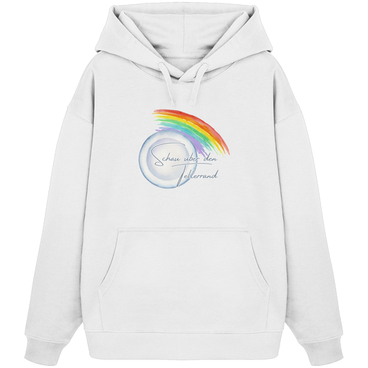 SCHAUÜBERDENTELLERRAND! - Organic Oversize Hoodie