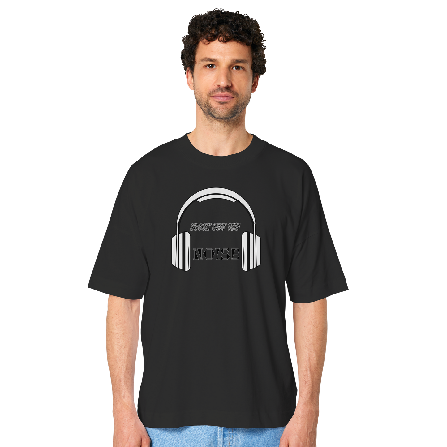 BLOCKOUTTHENOISE! - Organic Oversized Shirt
