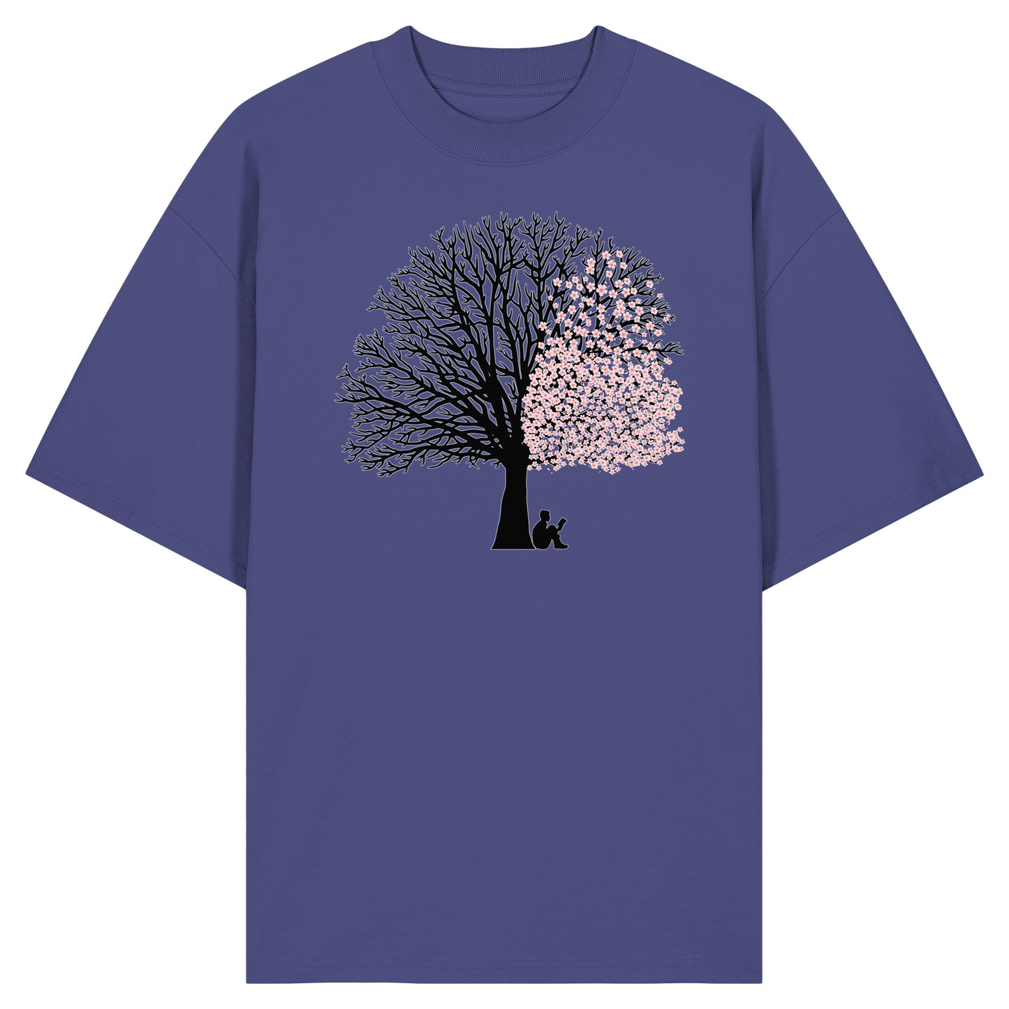CHERRY BLOSSOM SHADOWS! - Organic Oversize Shirt