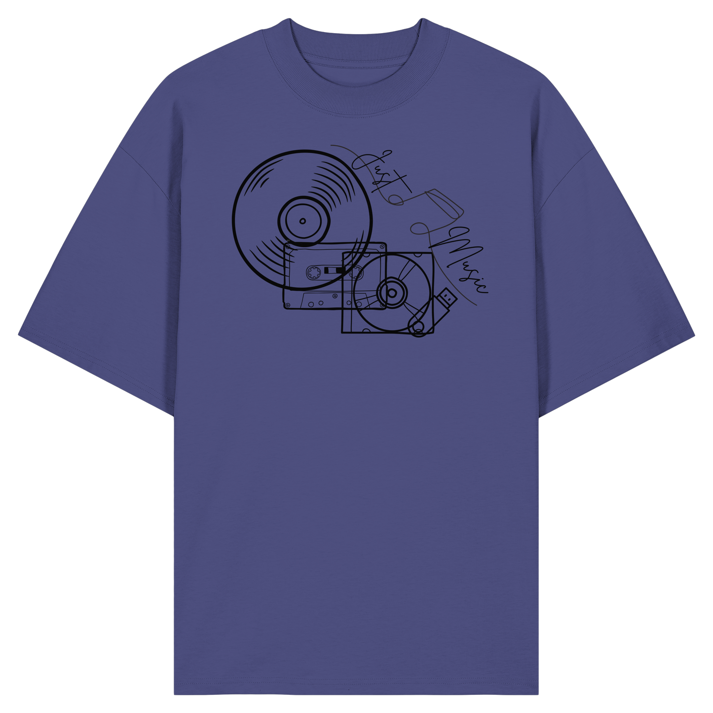 JUSTMUSIC! - Organic Oversized Shirt
