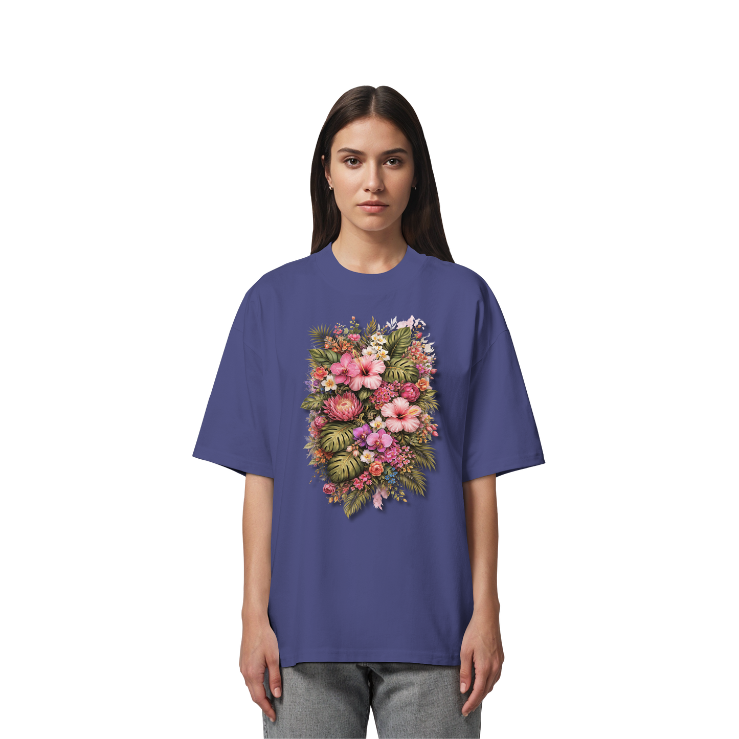 FLOWERPOWER! - Organic Oversize Shirt
