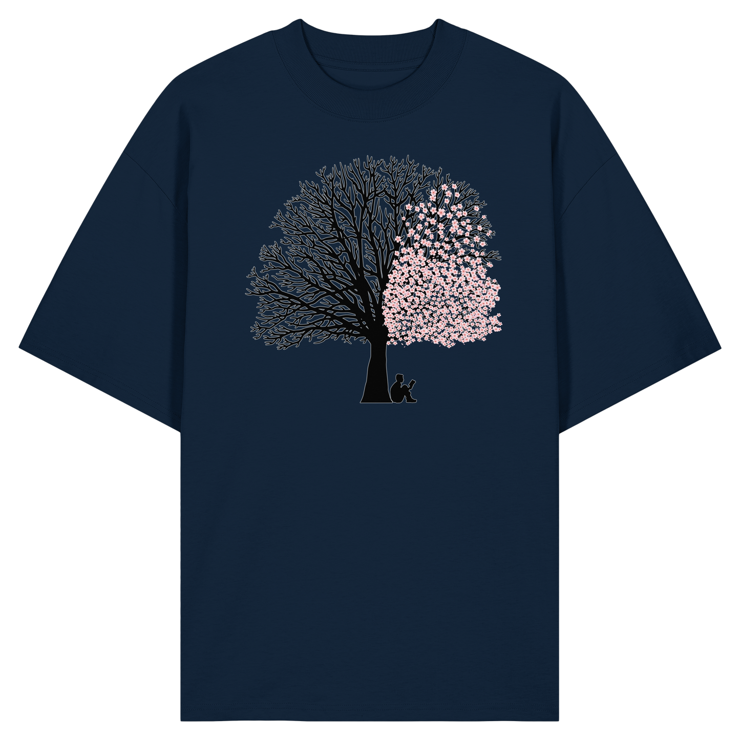 CHERRY BLOSSOM SHADOWS! - Organic Oversize Shirt