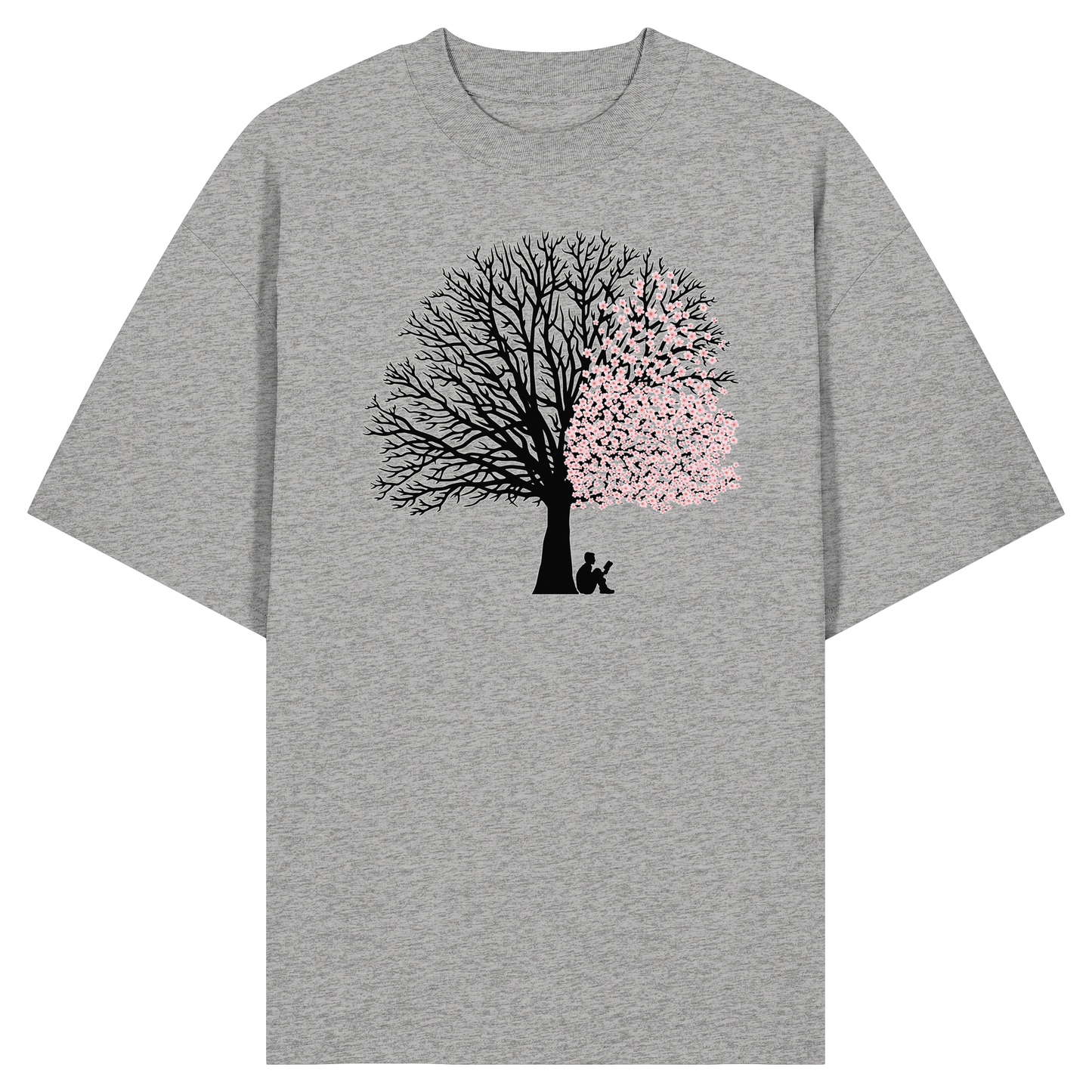 CHERRY BLOSSOM SHADOWS! - Organic Oversize Shirt