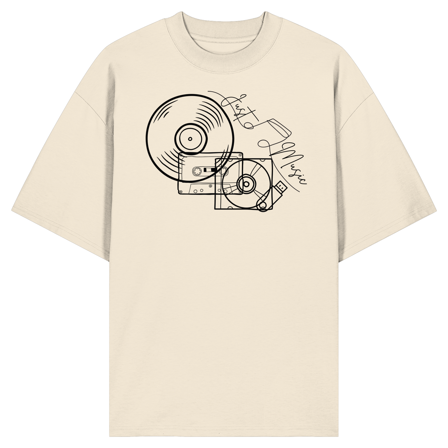 JUSTMUSIC! - Organic Oversized Shirt
