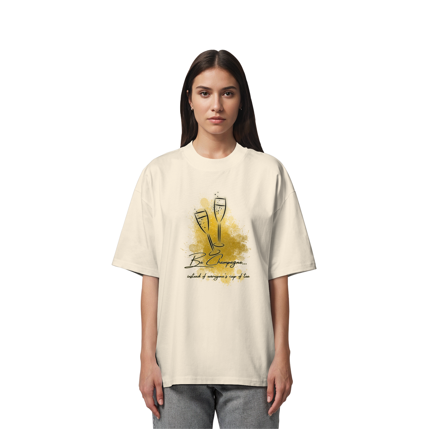 CHAMPAGNE! - Organic Oversize T-Shirt