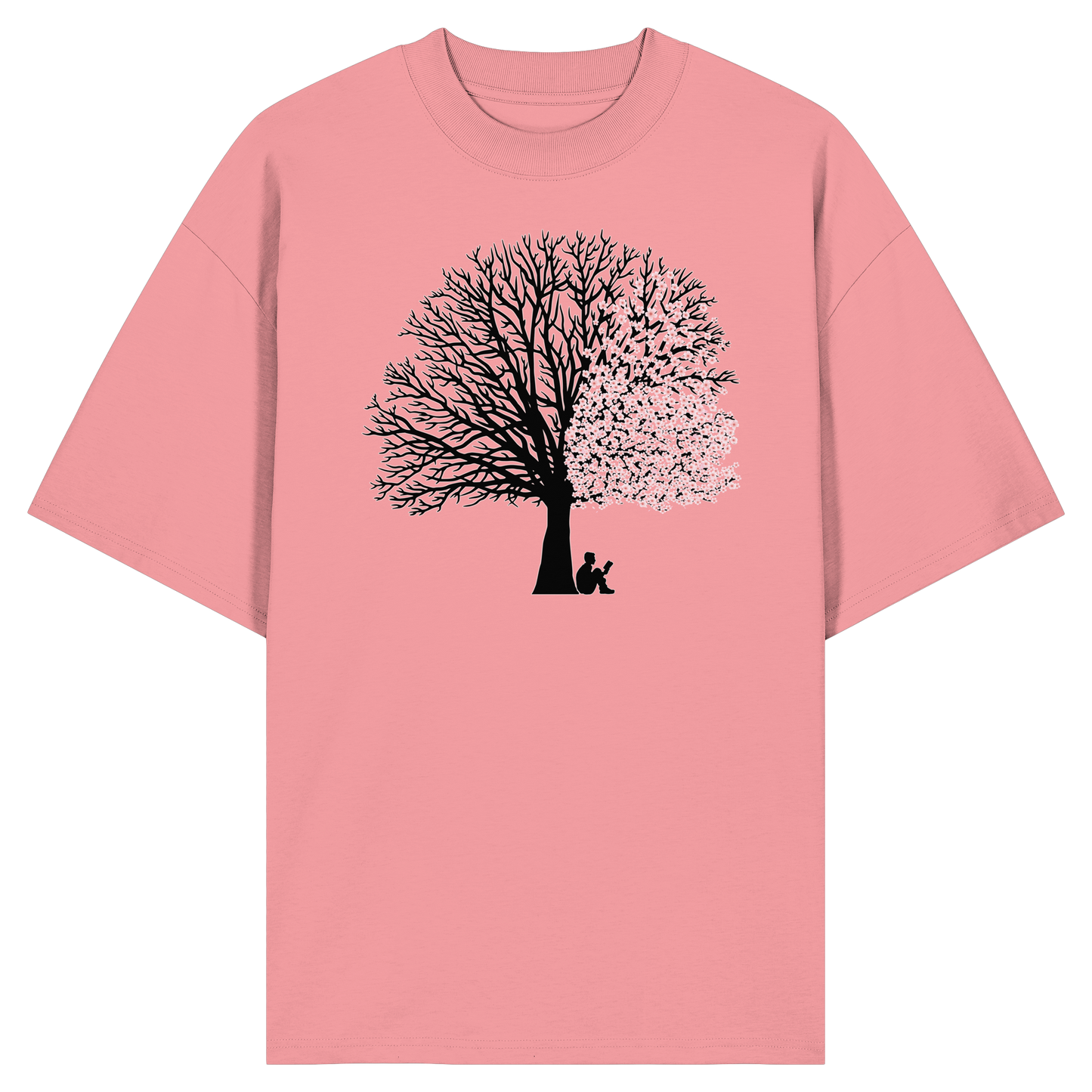 CHERRY BLOSSOM SHADOWS! - Organic Oversize Shirt