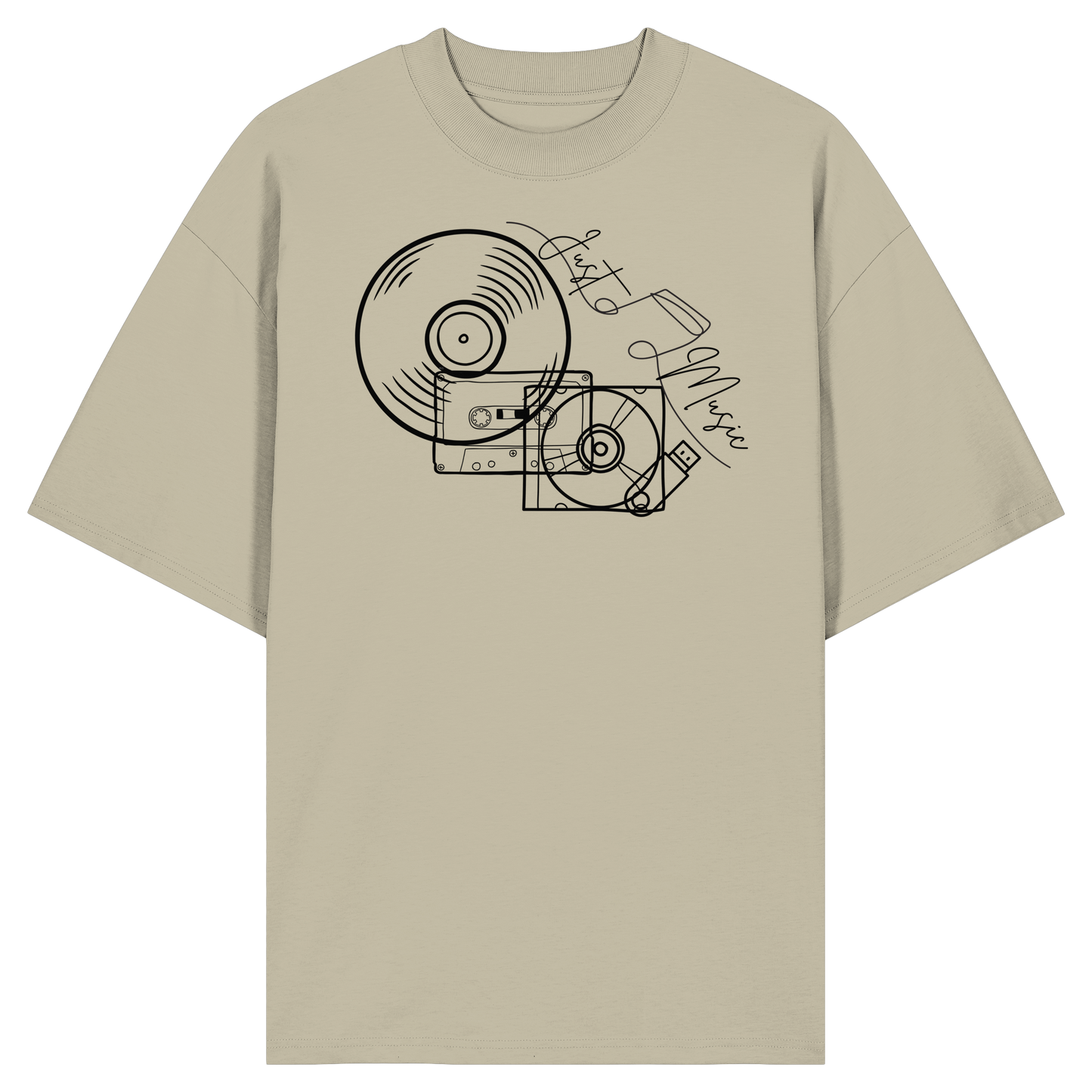 JUSTMUSIC! - Organic Oversized Shirt