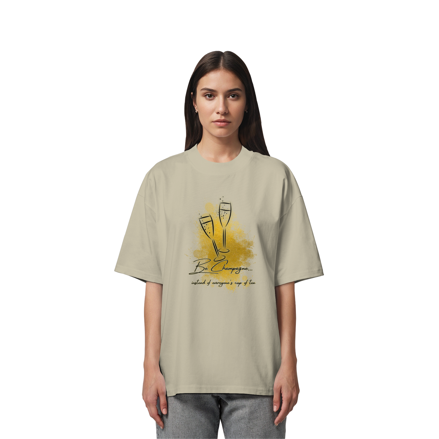 CHAMPAGNE! - Organic Oversize T-Shirt
