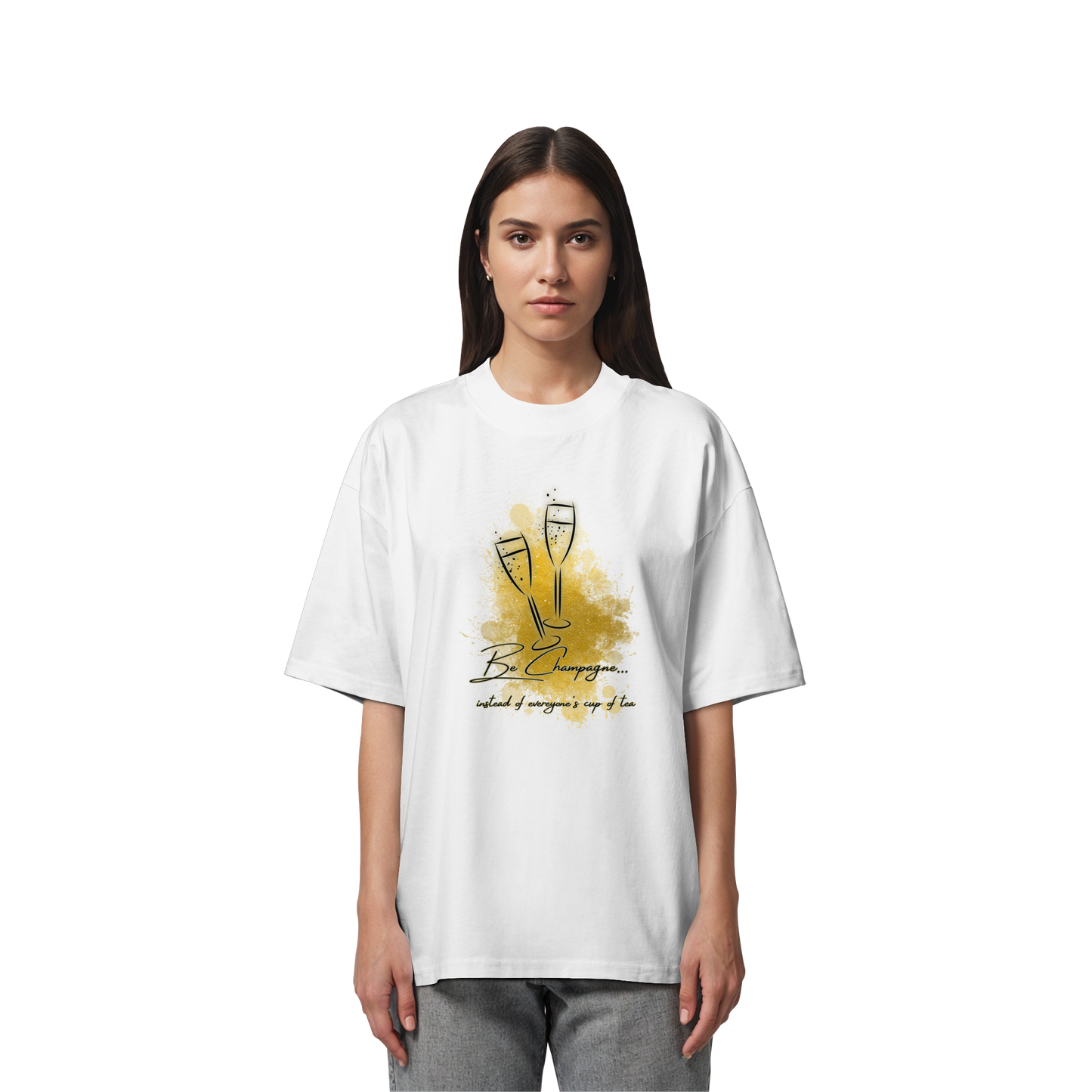 CHAMPAGNE! - Organic Oversize T-Shirt