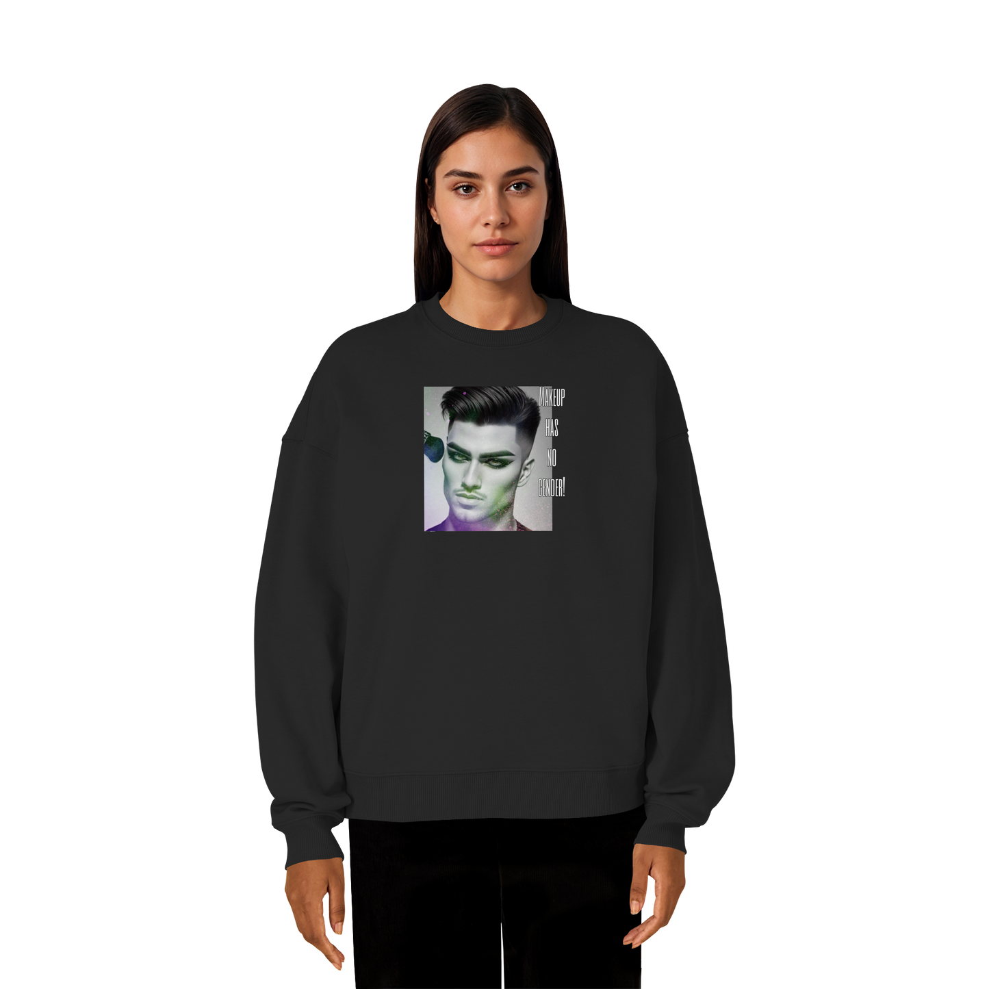 MAKEUPHASNOGENDER! - Organic Oversized Sweatshirt