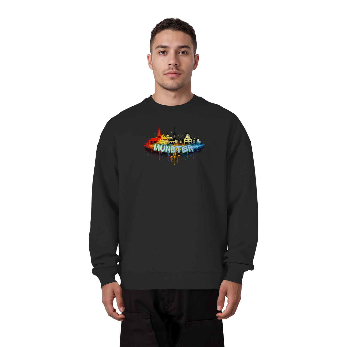 MÜNSTER SPRAY! - Organic Oversize Sweatshirt