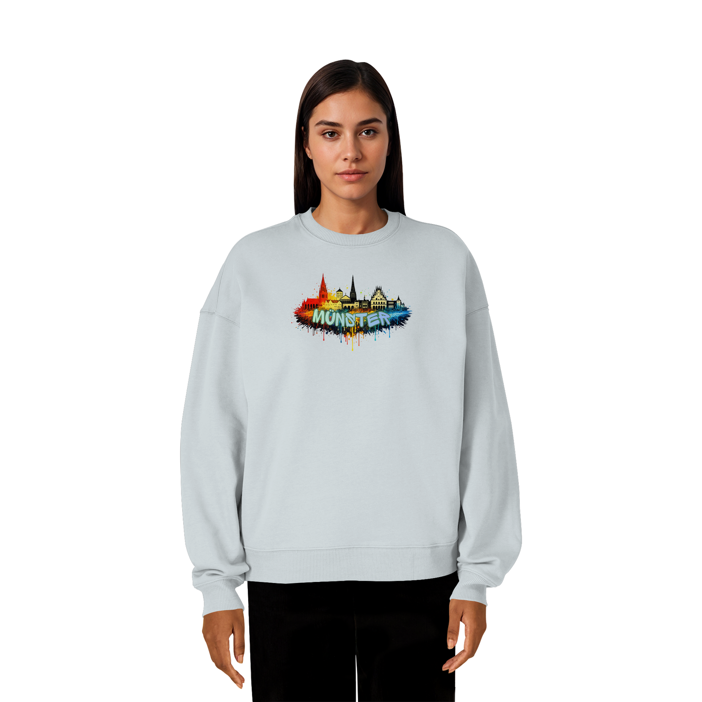 MÜNSTER SPRAY! - Organic Oversize Sweatshirt