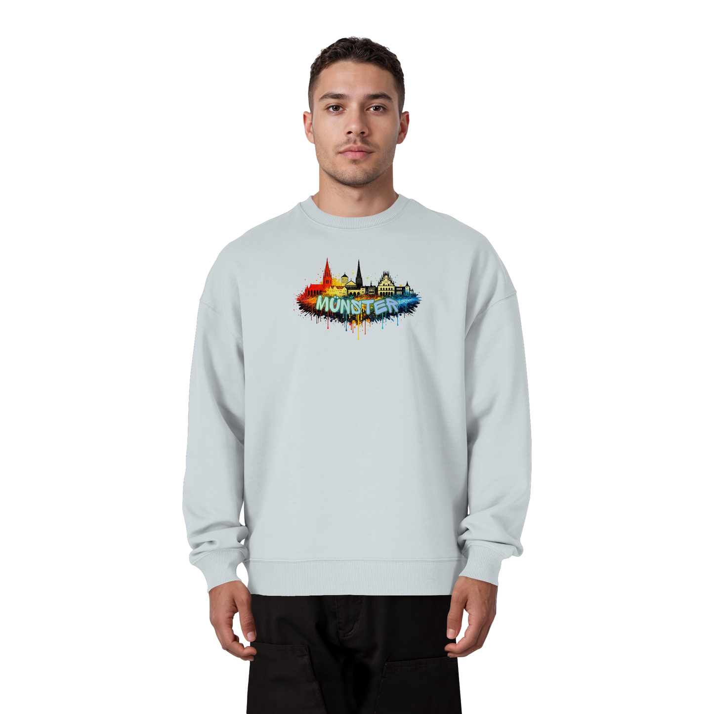 MÜNSTER SPRAY! - Organic Oversize Sweatshirt