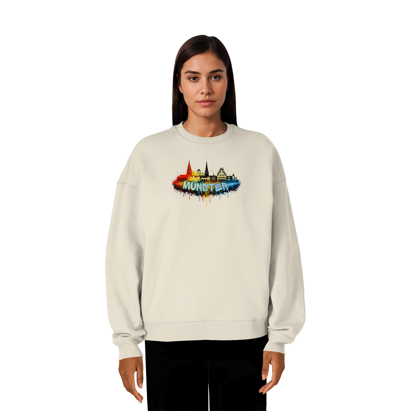 MÜNSTER SPRAY! - Organic Oversize Sweatshirt